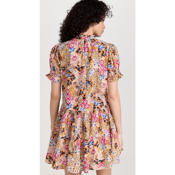 APIECE APART Las Alturas Mini Dress Sz M EUC $345 MSRP Wildflowers Cream Multi - Picture 6 of 11